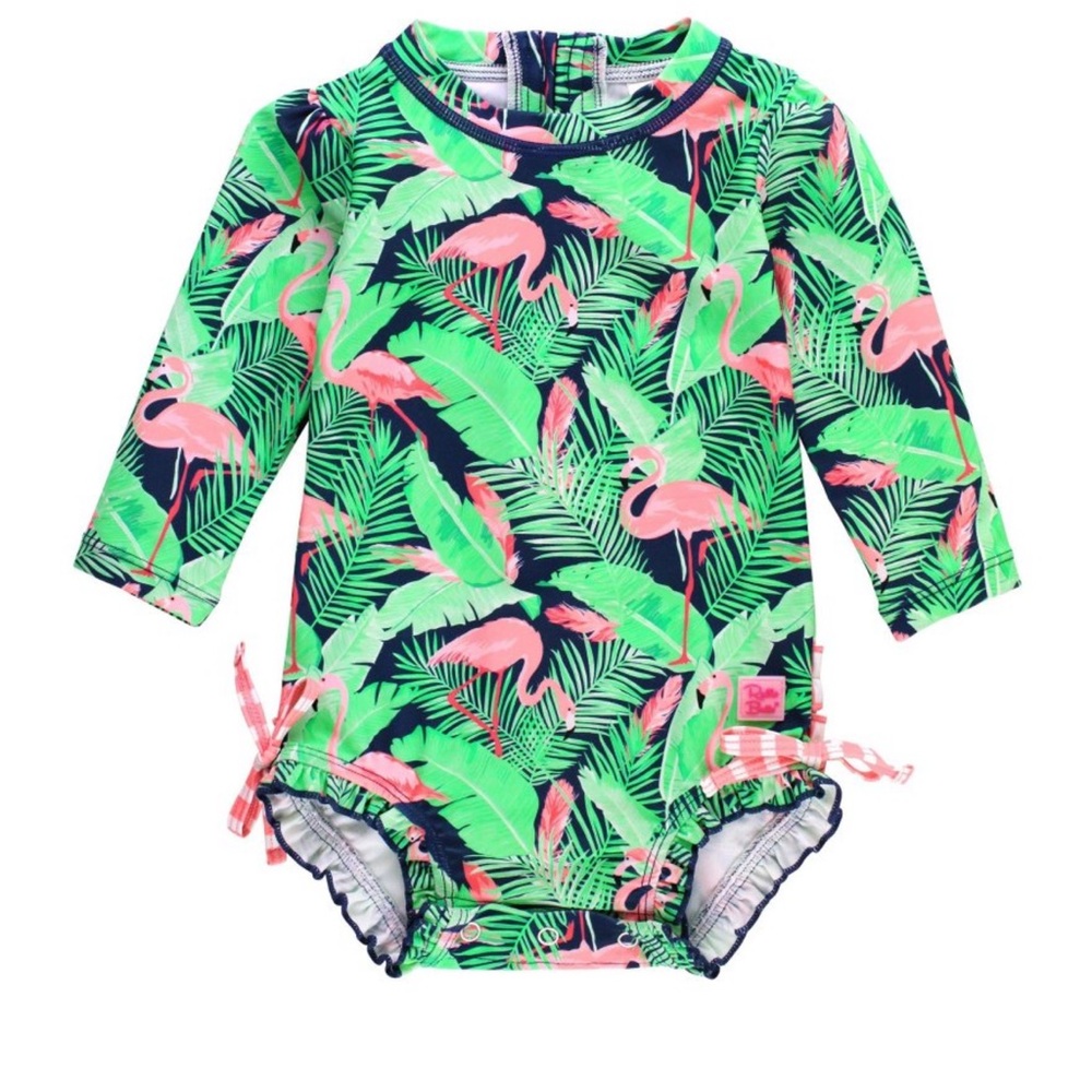 Ruffle Butts one piece rashguard